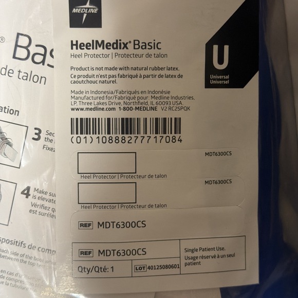 BRAND NEW LOT OF 2 HEELMEDIX BASIC HEEL PROTECTOR MDT6300CS BY MEDLINE** - Picture 2 of 5